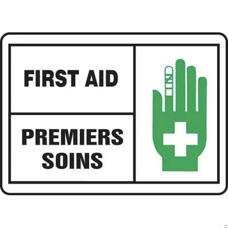 Accuform BILINGUAL ANSI SAFETY SIGN FIRST AID FBMFSD594MXP